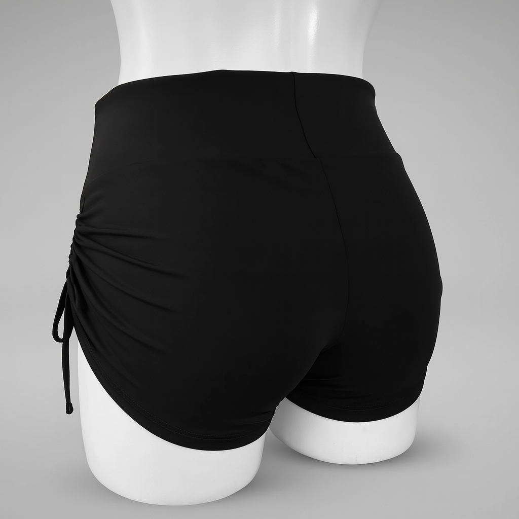 Short Jareta Pretina Alta Negro