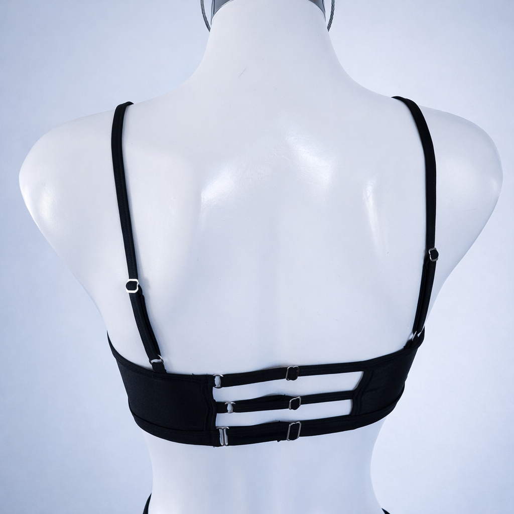 Top Aura - Negro con Malla