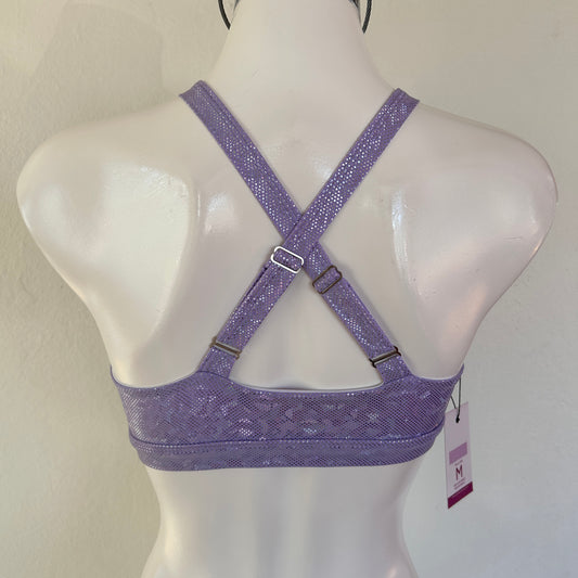 Top Estrella Holograma Lila