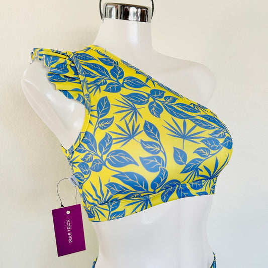 Top Asimétrico Lilo - Amarillo y Azul