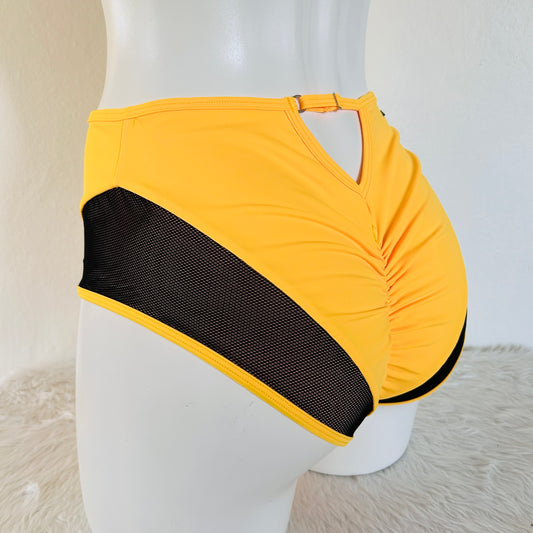 Cachetero Pretina Alta Aura - Amarillo