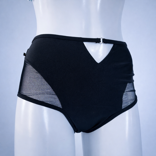 Cachetero Pretina Alta Aura - Negro