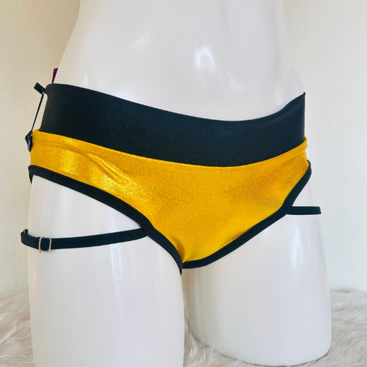 Cachetero con arnés – Dorado Brillante