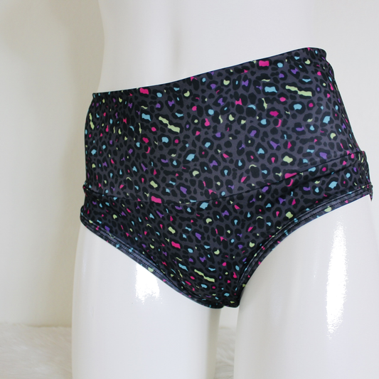 Cachetero Pretina Alta Animal Print Colors Grey