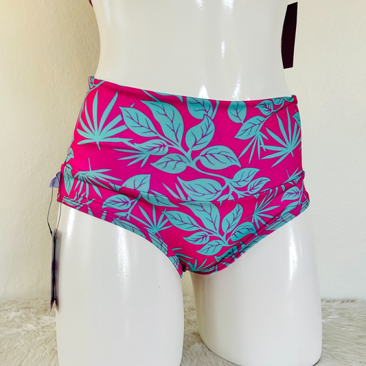 Cachetero Pretina Alta Lilo - Rosa y Verde