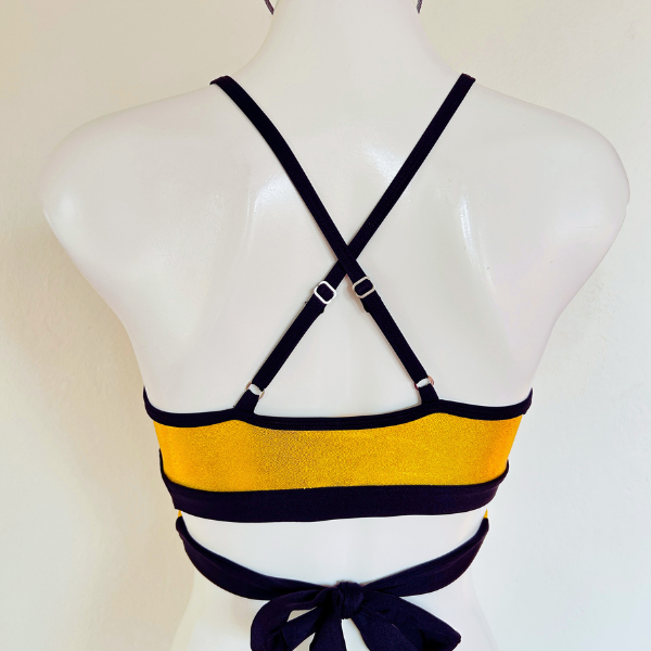 Top Cruzado – Dorado Brillante