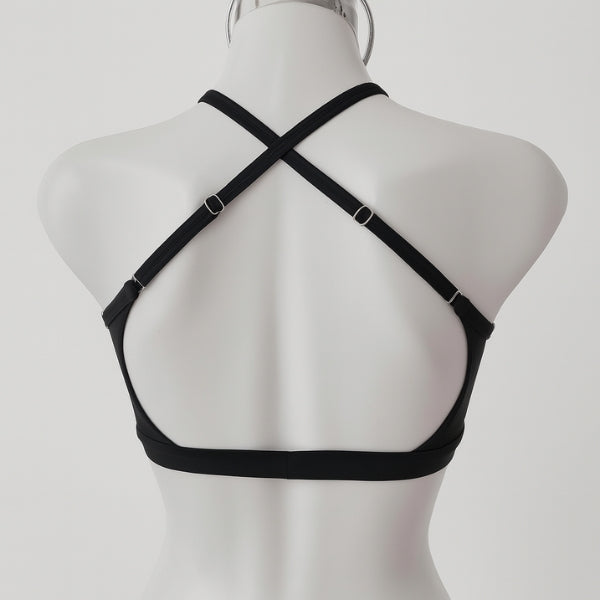 Top Tiras Negro