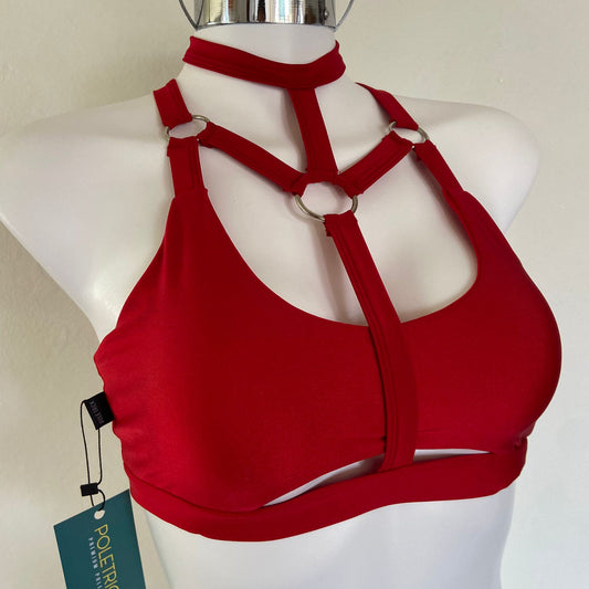 Top Valkyria - Rojo Satín