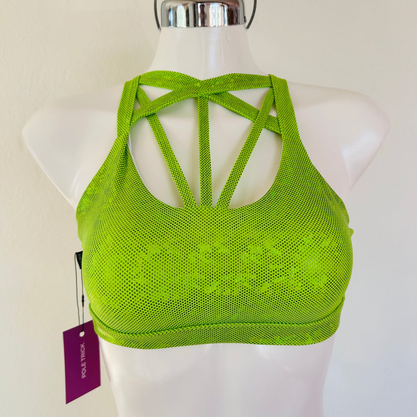 Top Estrella Holograma Verde