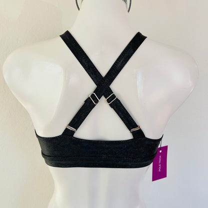 Top Estrella Holograma Negro