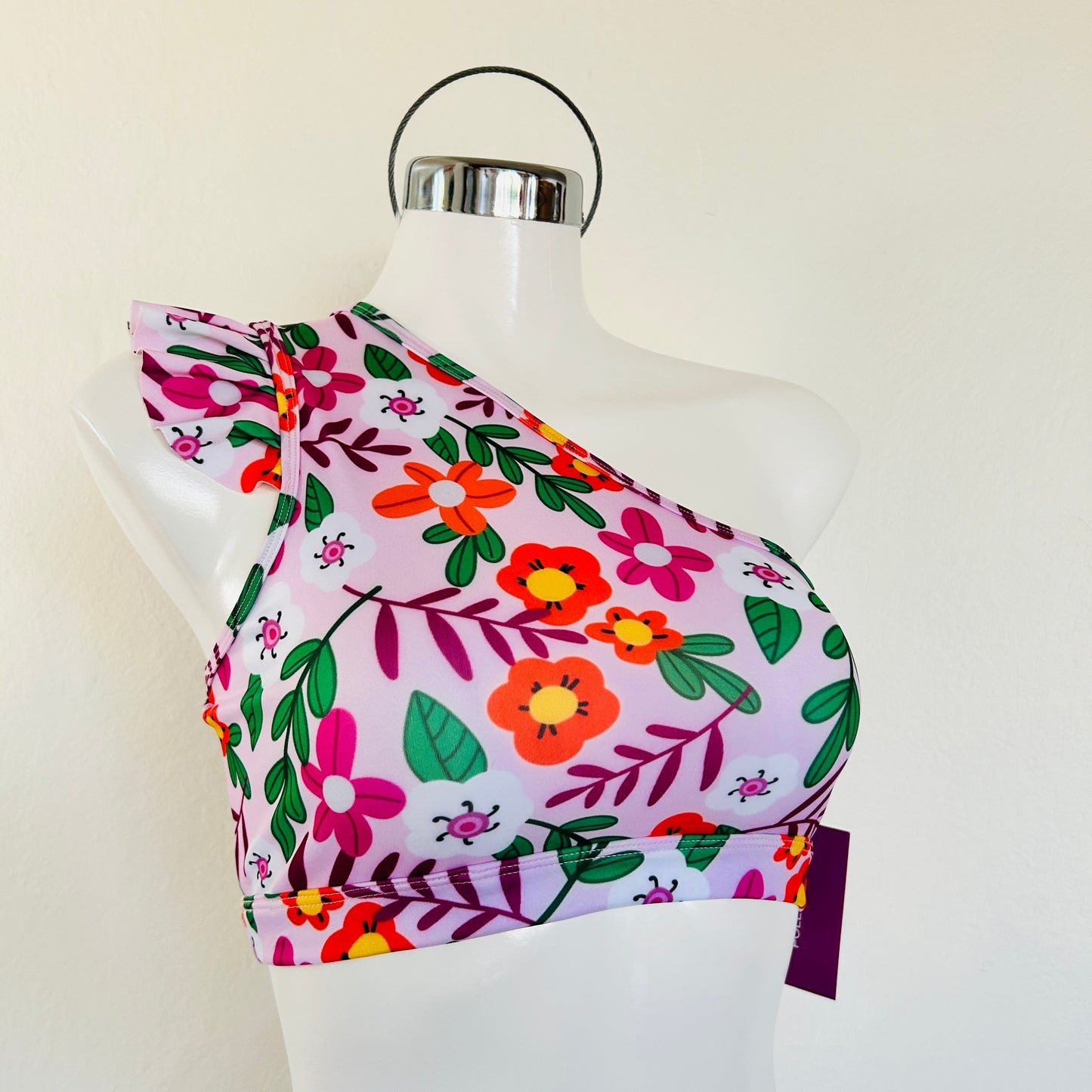 Conjunto Spring Floral - Top Asimétrico + Cachetero Cintura Alta