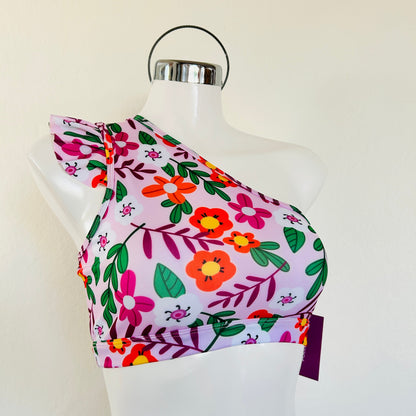 Conjunto Spring Floral - Top Asimétrico + Cachetero Cintura Alta