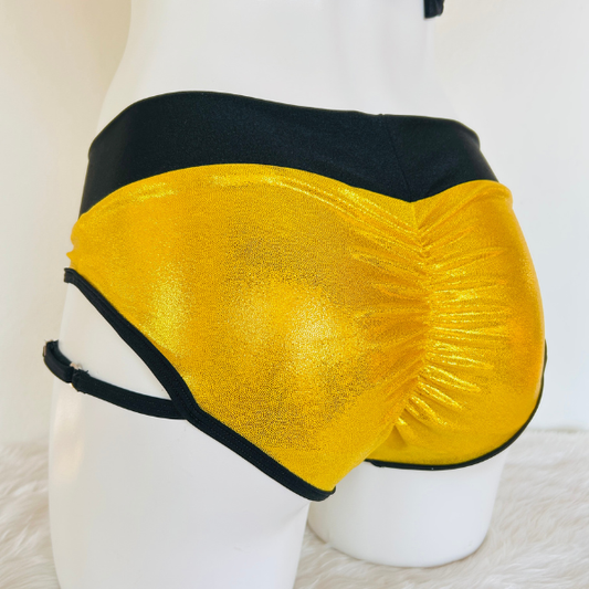 Cachetero con arnés – Dorado Brillante