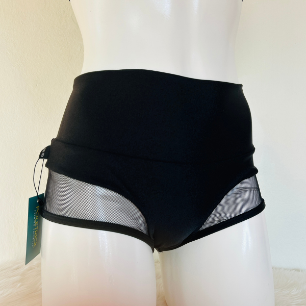 Cachetero Kiara – Tanga Negra con pretina alta