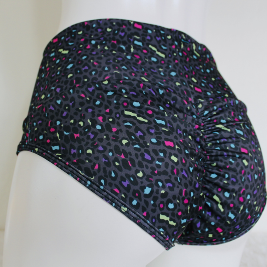 Cachetero Pretina Alta Animal Print Colors Grey