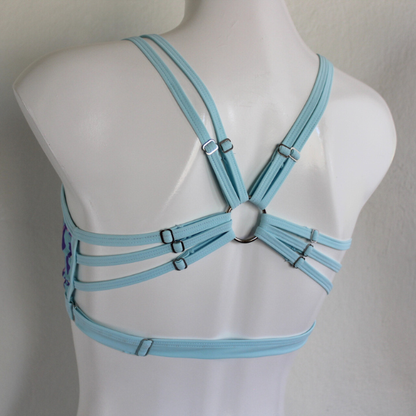 Top Aro Animal Print - Baby Blue