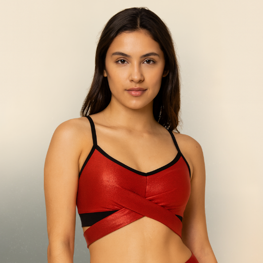 Top Cruzado – Rojo Festivo