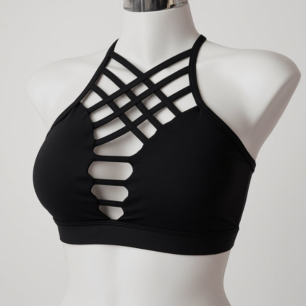 Top Tiras Negro